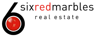 Six Red Marbles Real Estate Logo
